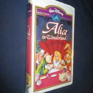 Walt Disney's Alice in Wonderland (VHS, 1997) Clamshell Case